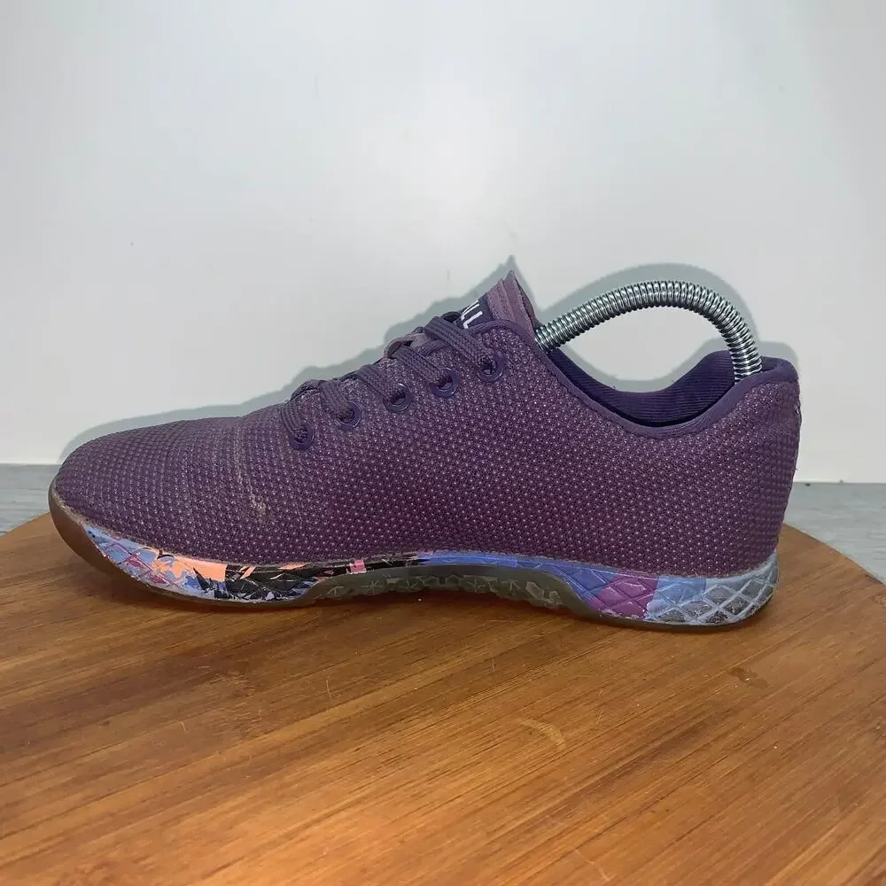 NOBULL Trainers Men’s 6.5 Women’s 8 Superfabric Gym Purple Shoes Colorful *FLAWS